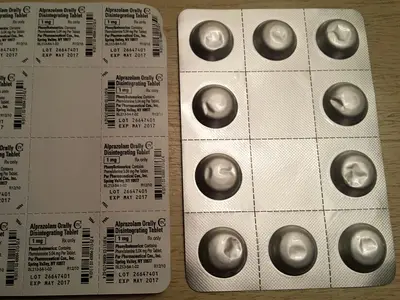 Alprazolam orally disintegrating tablets, blister packs.jpg