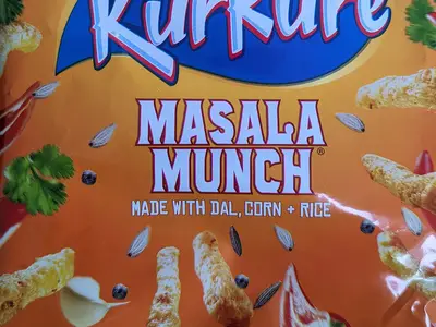 Kurkure Masala Munch made with dal, corn and rice