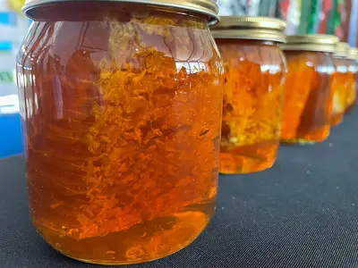 Antiguan honey products at an exhibition in Saint Lucia.jpg