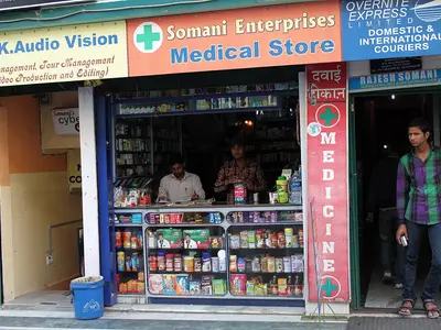 Pharmacy, Gangtok, India (8083933798).jpg