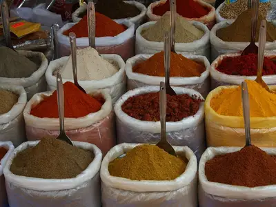Spices at Anjuna beach flea market, Goa.jpg